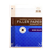 Norcom Wide Ruled 100 Sheet Reinforced Filler Paper - Shop School ...