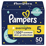 Pampers Swaddlers Overnight Diapers Size 5 - Shop Diapers & Potty at H-E-B