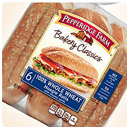 Pepperidge Farm Soft 100% Whole Wheat Hoagie Rolls With Sesame Seeds ...