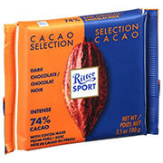 Ritter Sport Cacao Selection 74 Intense From Peru Shop Candy At H E B