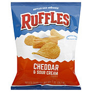 Ruffles Cheddar & Sour Cream Potato Chips - Shop Snacks & Candy at H-E-B