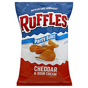 Ruffles Cheddar Sour Cream Potato Chips Party Size - Shop Snacks ...