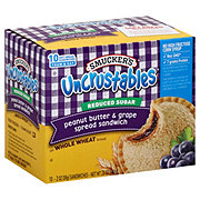 Smucker's Uncrustables Reduced Sugar Peanut Butter & Grape Sandwiches ...