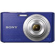 small blue camera