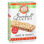 sunbelt bakery oats and honey granola bars