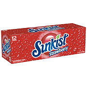 Sunkist Strawberry Soda 12 oz Cans - Shop Soda at H-E-B