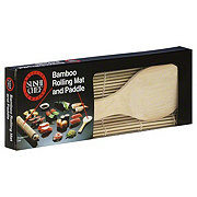 Sushi Chef Bamboo Rolling Mat And Paddle Shop Vinegar Cooking