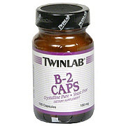 Twinlab B-2 Caps 100 Mg Capsules - Shop Vitamins & Supplements At H-E-B