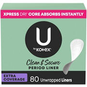 U By Kotex Security Ultra Thin Regular Pads Shop Pads Liners At H E B