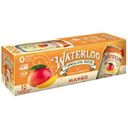 Waterloo Black Cherry Sparkling Water 12 Oz Cans Shop Water At H E B