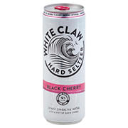 White Claw Hard Seltzer Black Cherry Can Shop Beer Wine At H E B