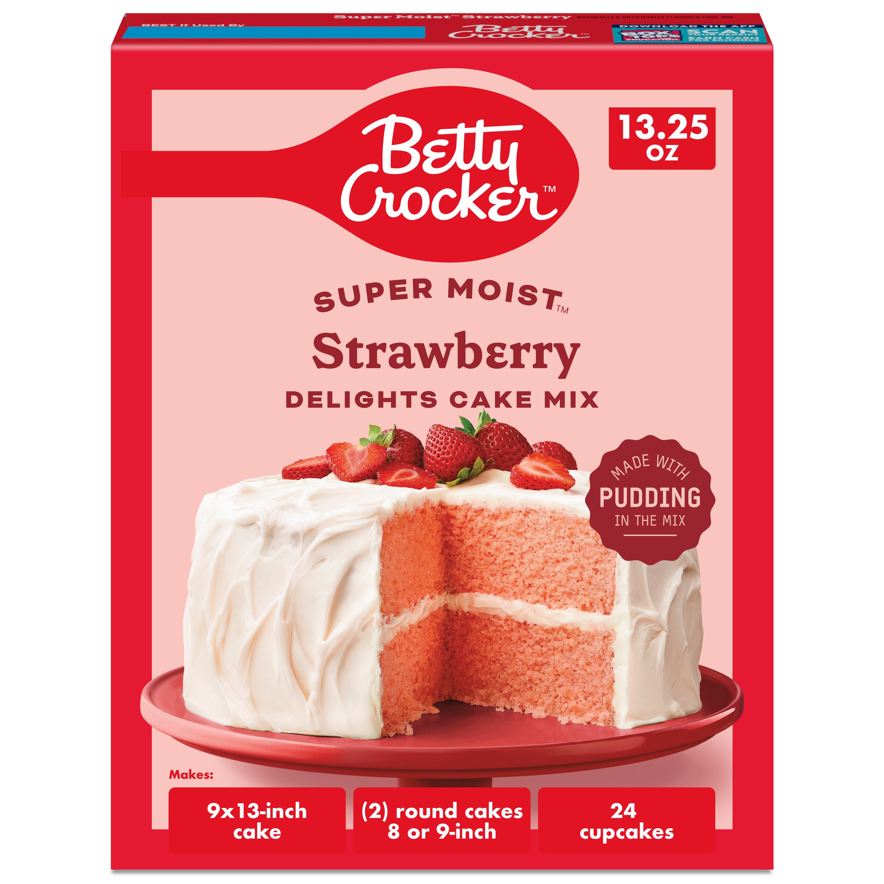 Betty Crocker Super Moist Strawberry Cake Mix - Shop Baking mixes