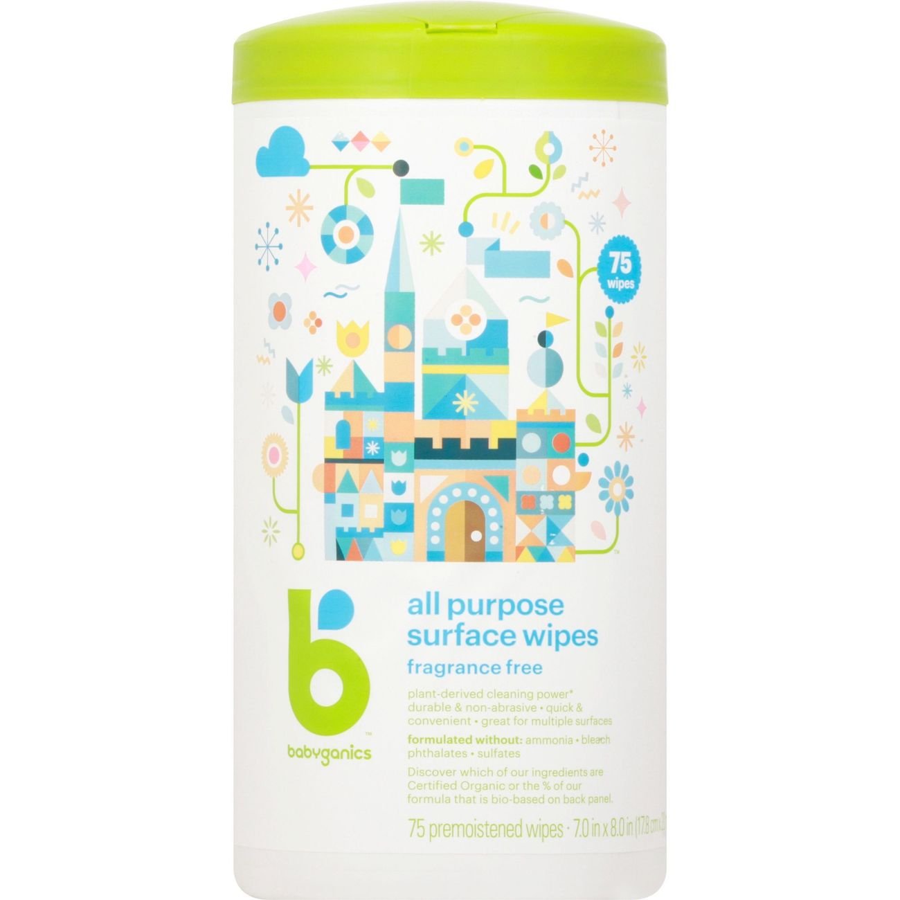 Babyganics All Purpose Surface Wipes - Fragrance Free - Shop