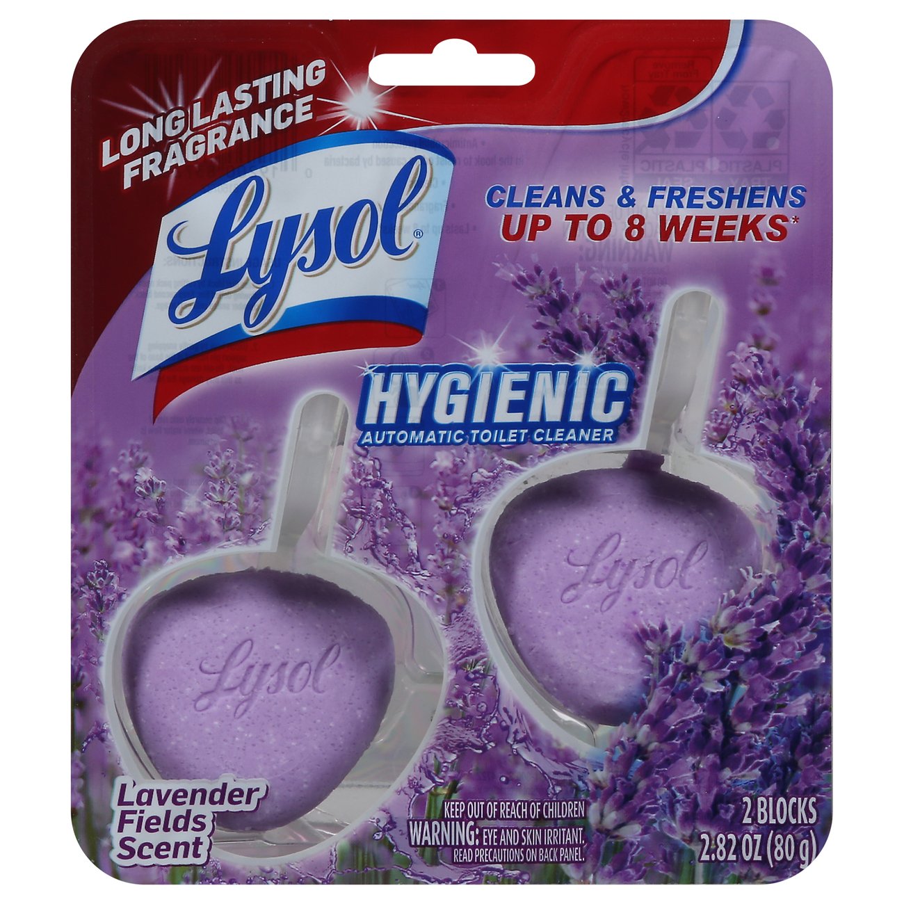 Lysol Click Gel Automatic Toilet Bowl Cleaner, Gel Toilet Bowl Cleaner, For  Cleaning and Refreshing, Lavender Fields, 6 Applicators