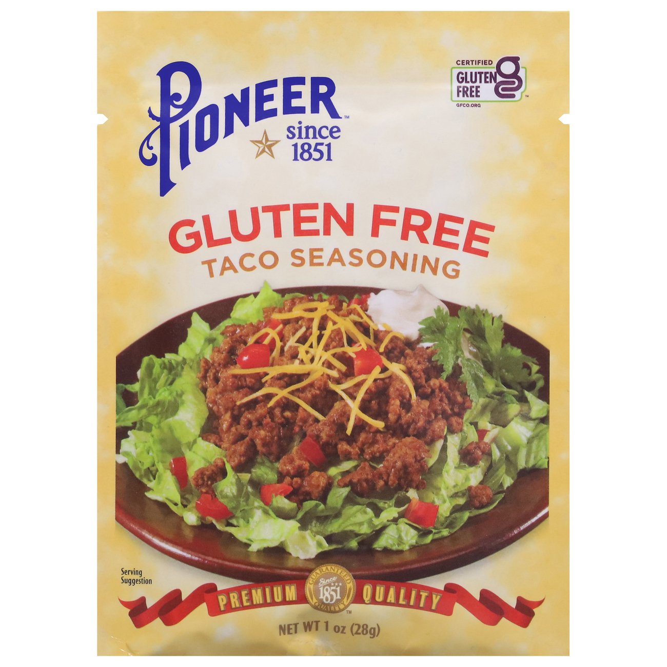 Gluten free taco seasoning tested at less than 10 ppm using Elisa  technology. High quality, non-gmo, spices kick up your cooking.