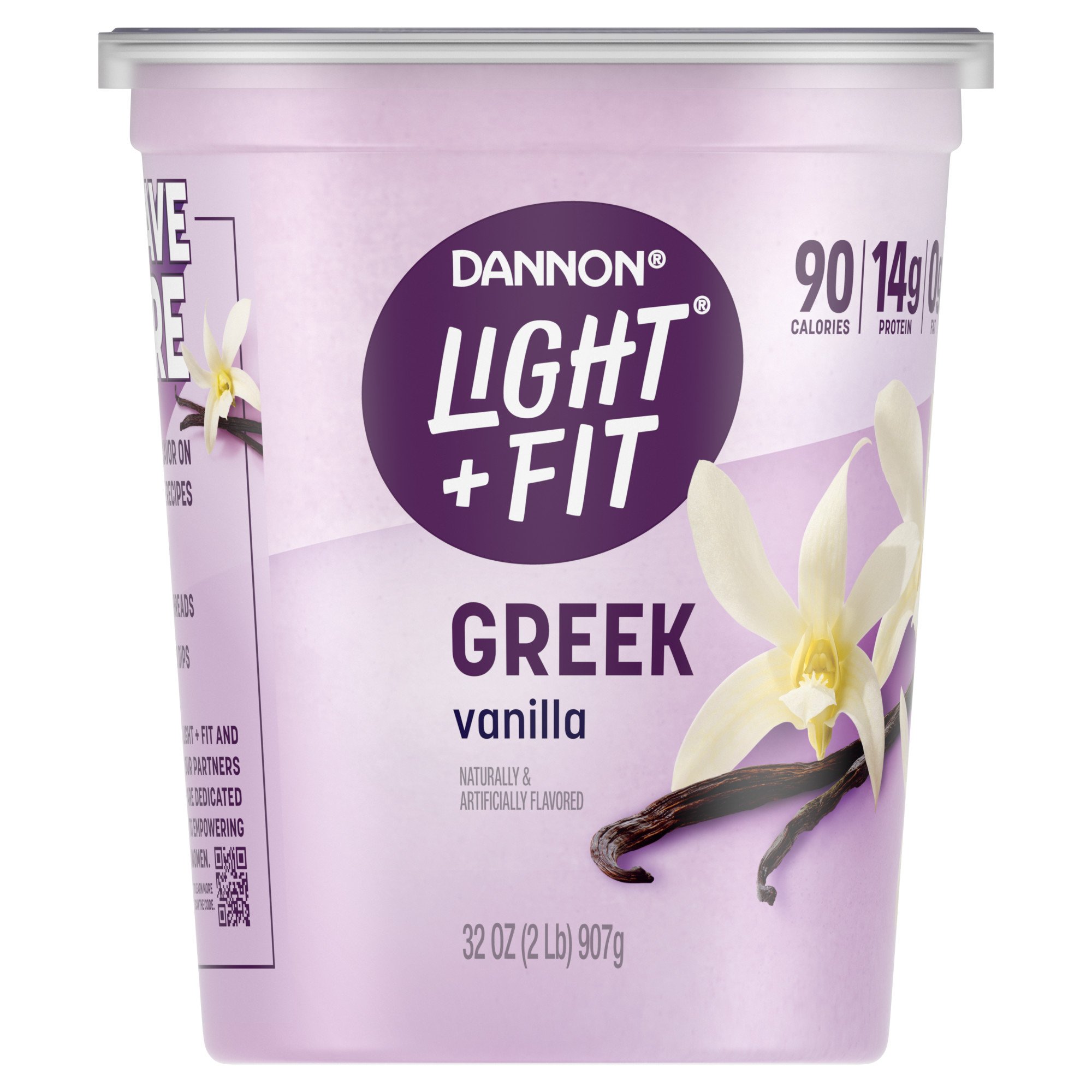 Dannon Light & Fit Non-Fat Vanilla Greek Yogurt - Shop Yogurt at H-E-B