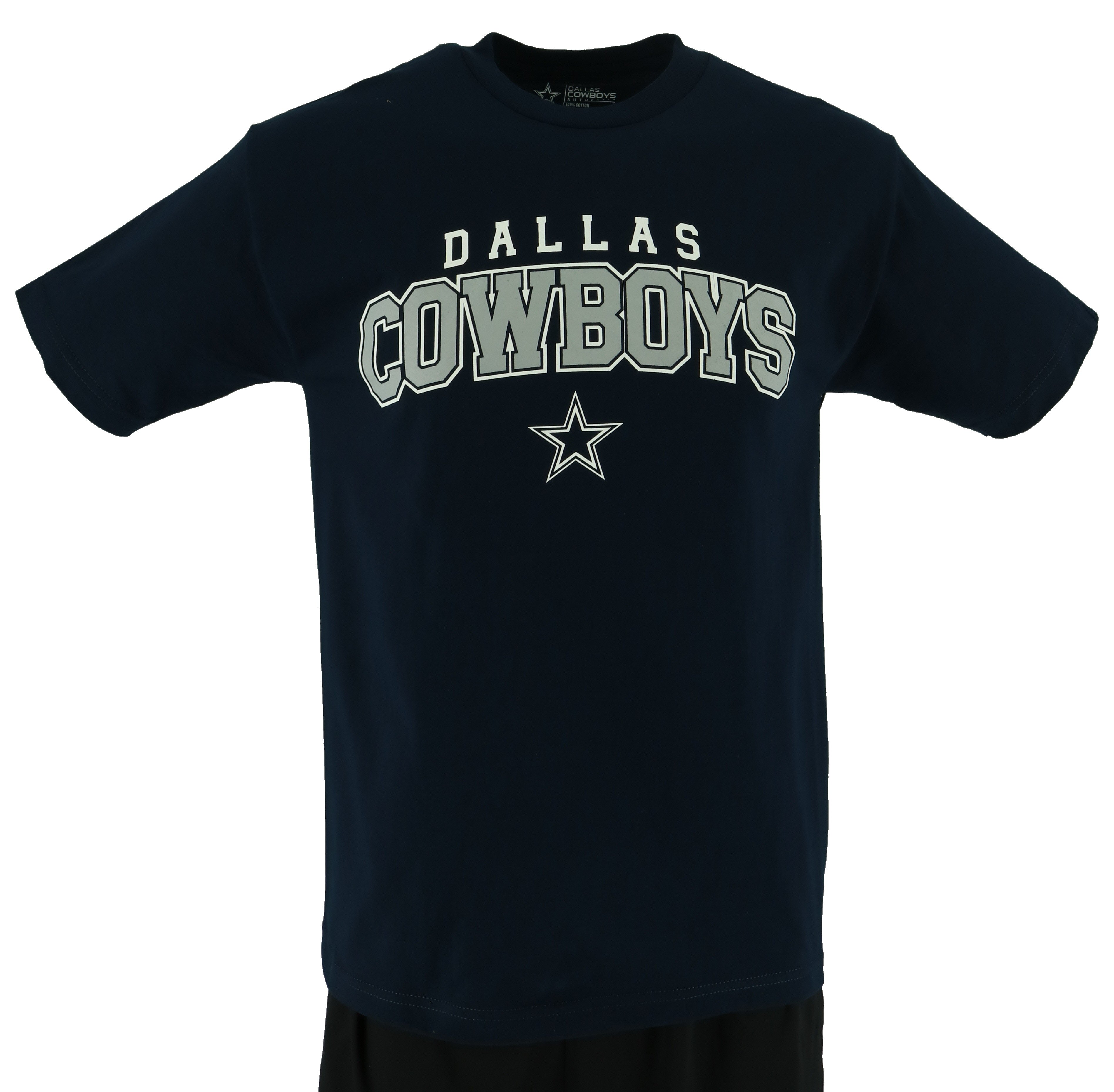 Dallas Cowboys Men's Navy Blue Vaulted T-Shirt - Shop Team Apparel at H-E-B