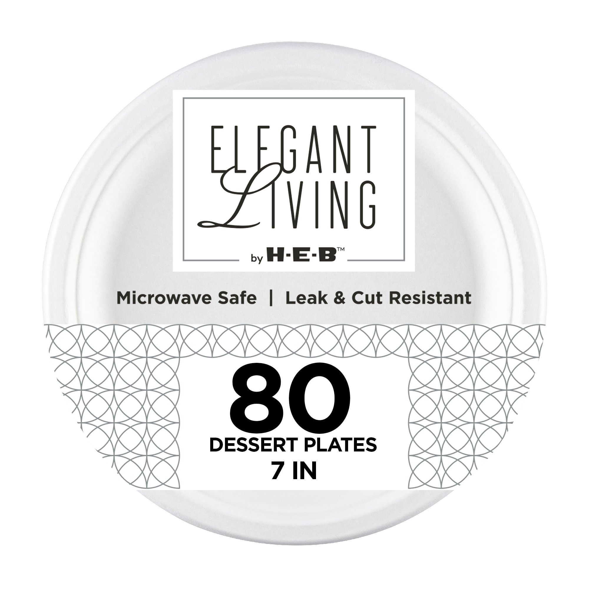 Elegant Living by H-E-B 10 Premium Clear Plastic Plates - Shop