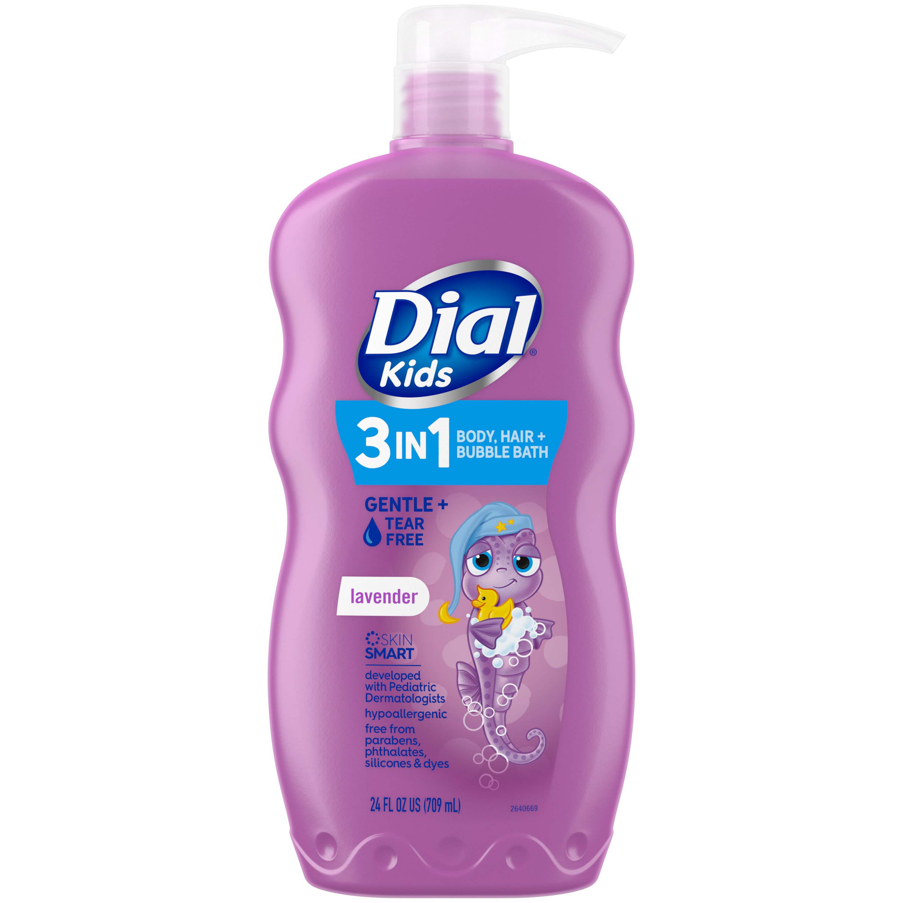 Dial Kids 3-in-1 Body, Hair Bubble Bath Lavender