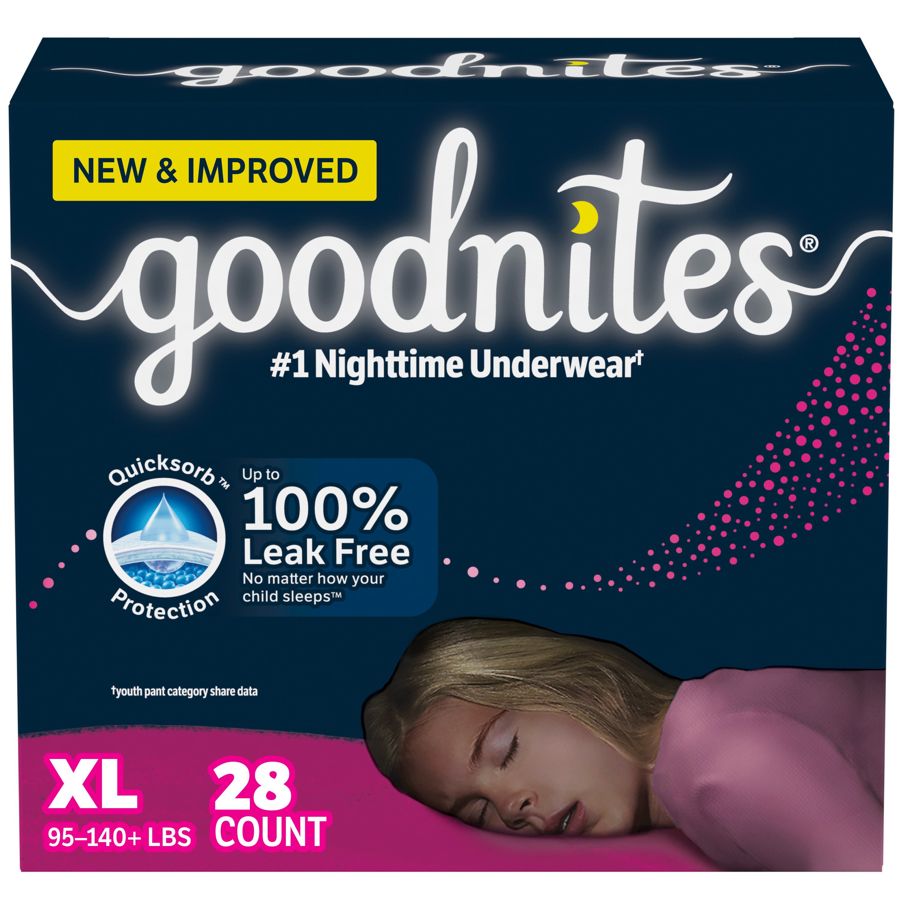 Goodnites Overnight Underwear for Girls - XL - Shop Training Pants at H-E-B