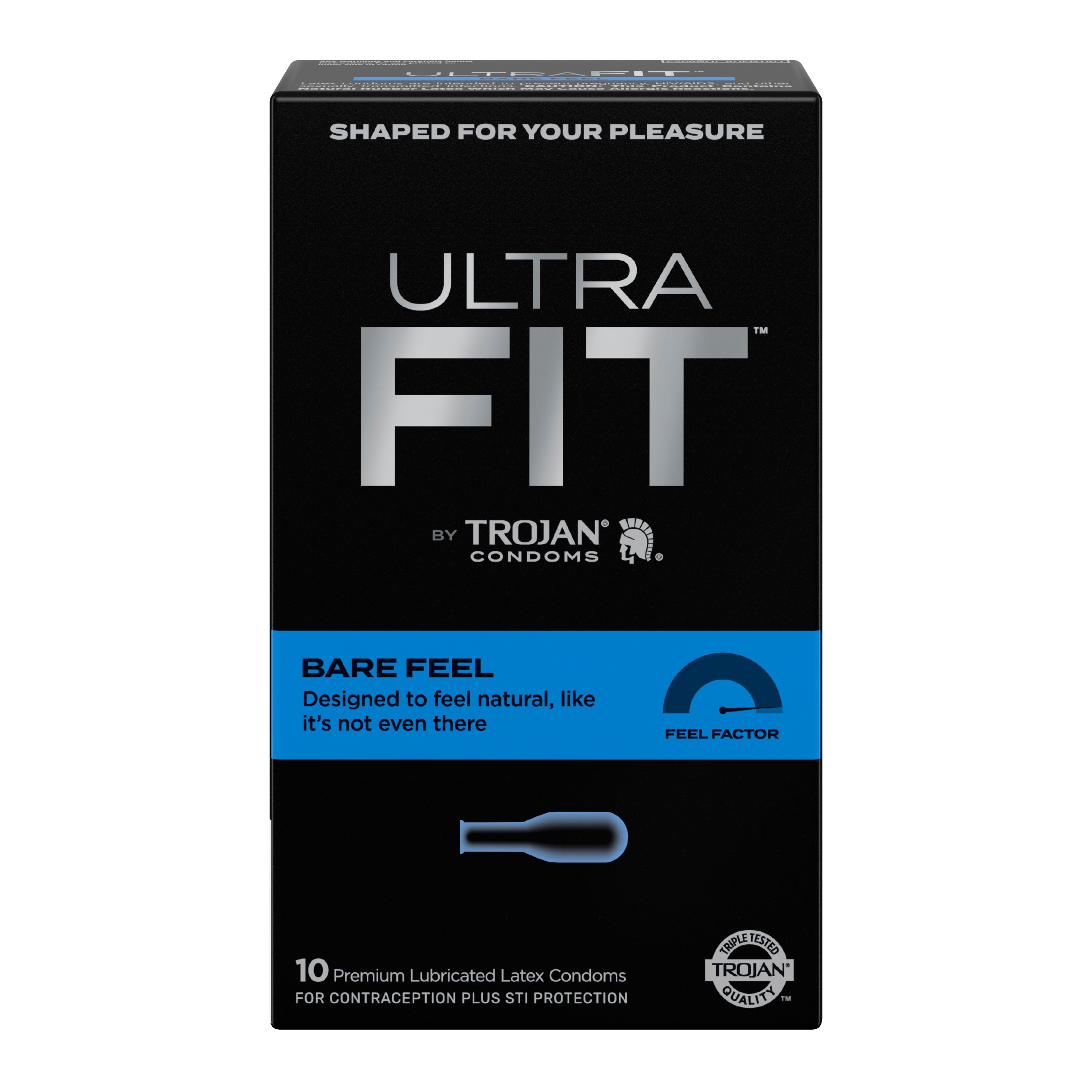 Trojan Ultra Fit Bare Feel Latex Condoms - Shop Condoms & Contraception at  H-E-B