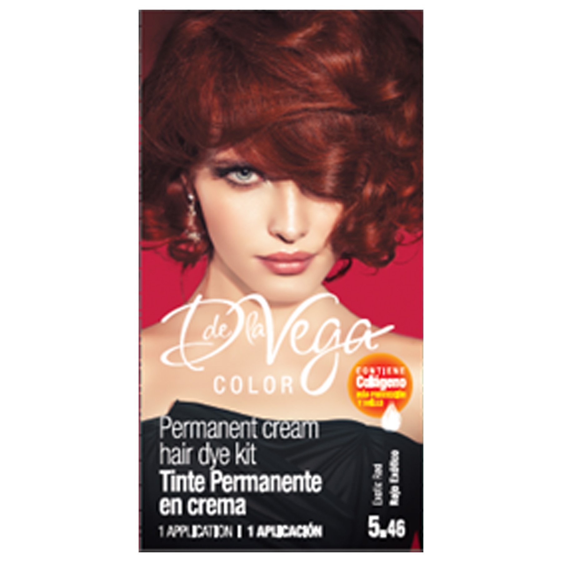 D. De La Vega Permanent Cream Hair Color - 5.46 Exotic Red - Shop