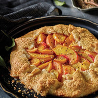 Peach and Black Pepper Galette