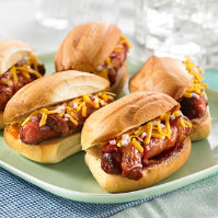 Bacon Wrapped BBQ Dogs