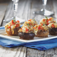 Family Holiday Stuffed Mushrooms