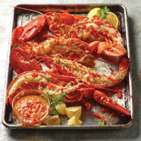 Grilled Lobster Tails with Chili Butter