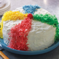 Piña Colada Piñata Cake