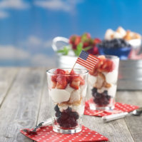 Red, white & blue parfaits
