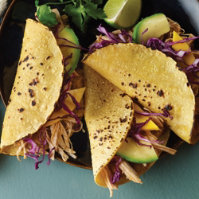 Shredded Chicken and Chickpea Tacos