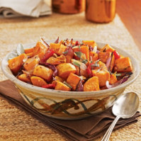 Spicy Peppered Sweet Potatoes 