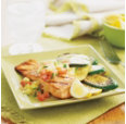 Grilled Salmon With Tomato Ginger Relish