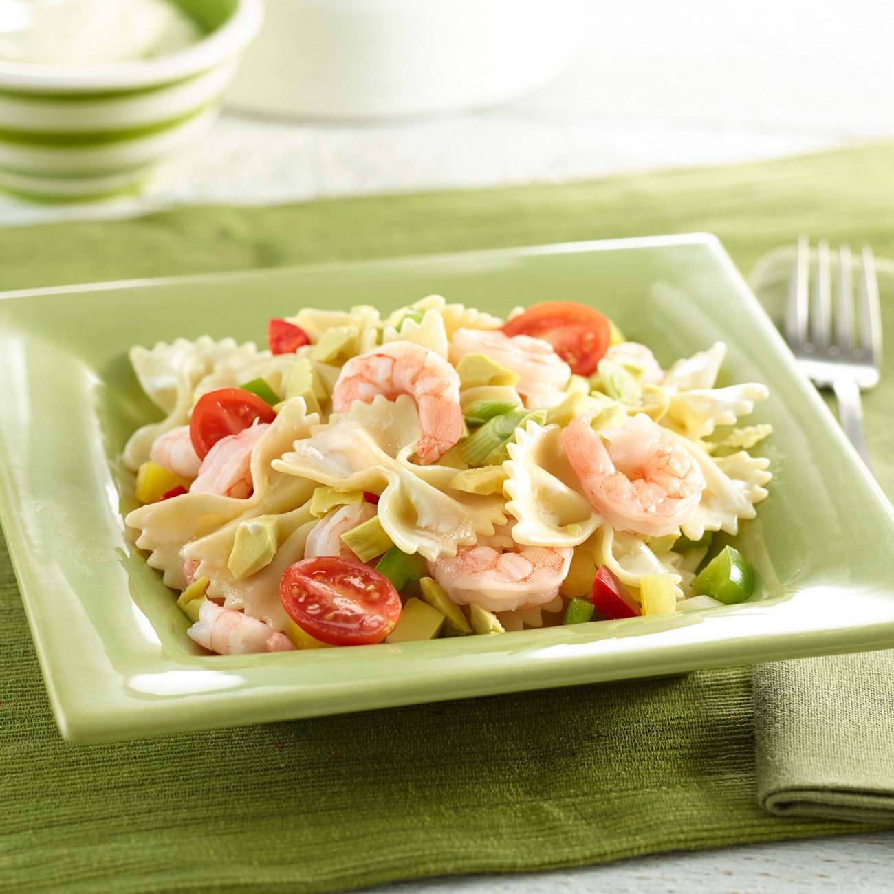 Avocado & Shrimp Pasta Salad Recipe from H-E-B