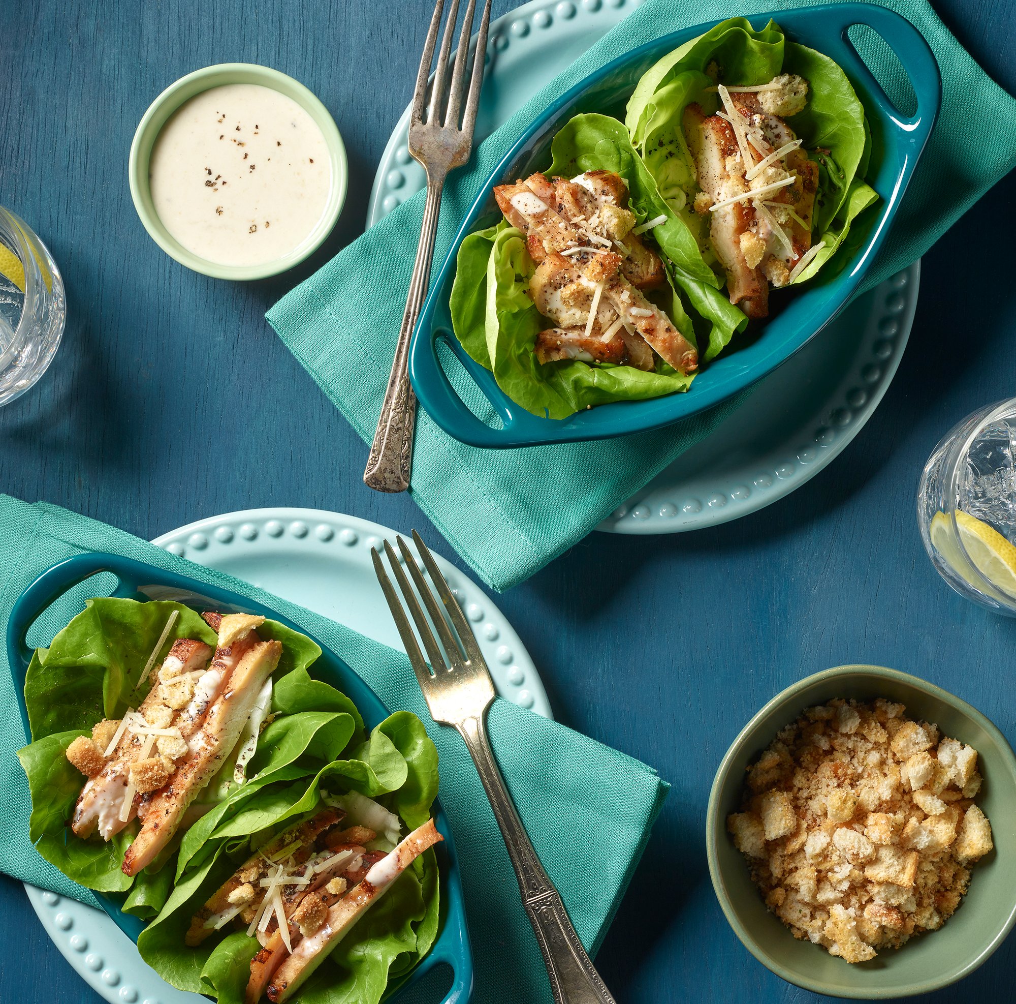 Caesar Chicken Salad Wraps Recipe from H-E-B