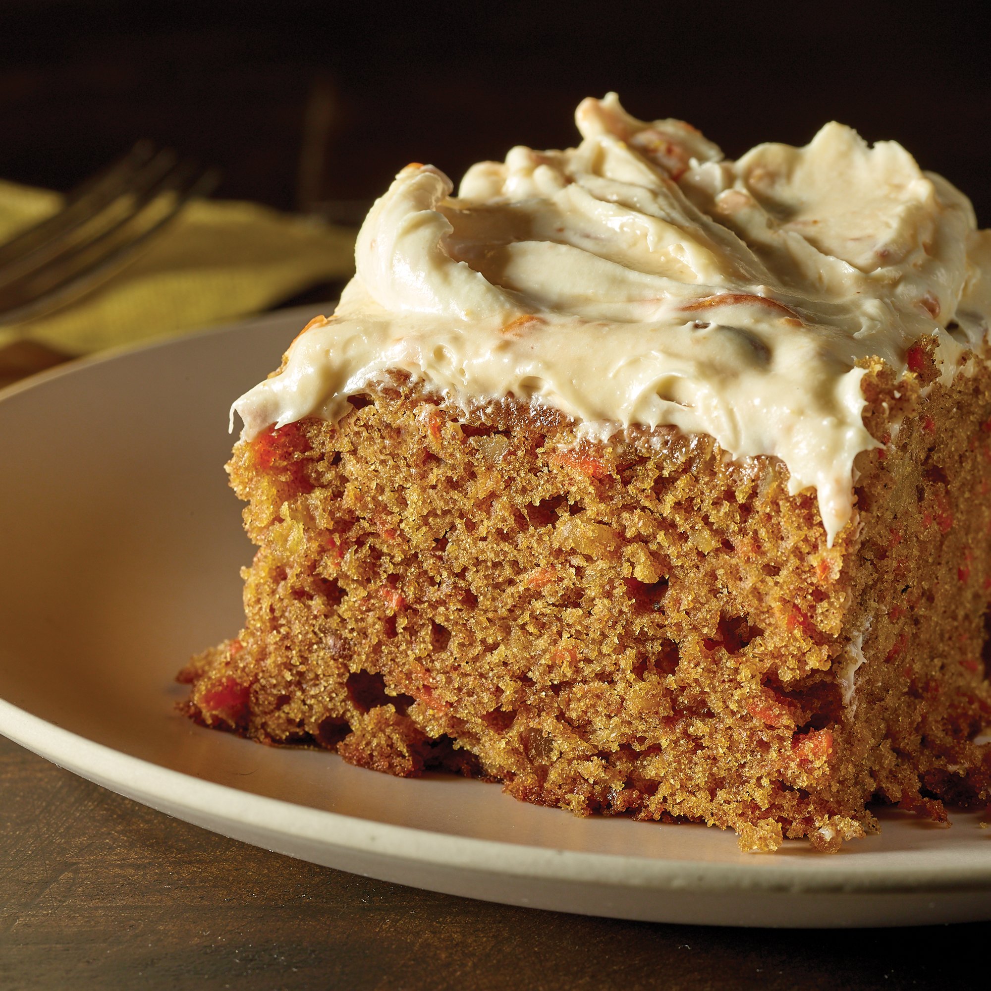 Carrot Cake with Butterfinger Cream Cheese Frosting Recipe from H-E-B
