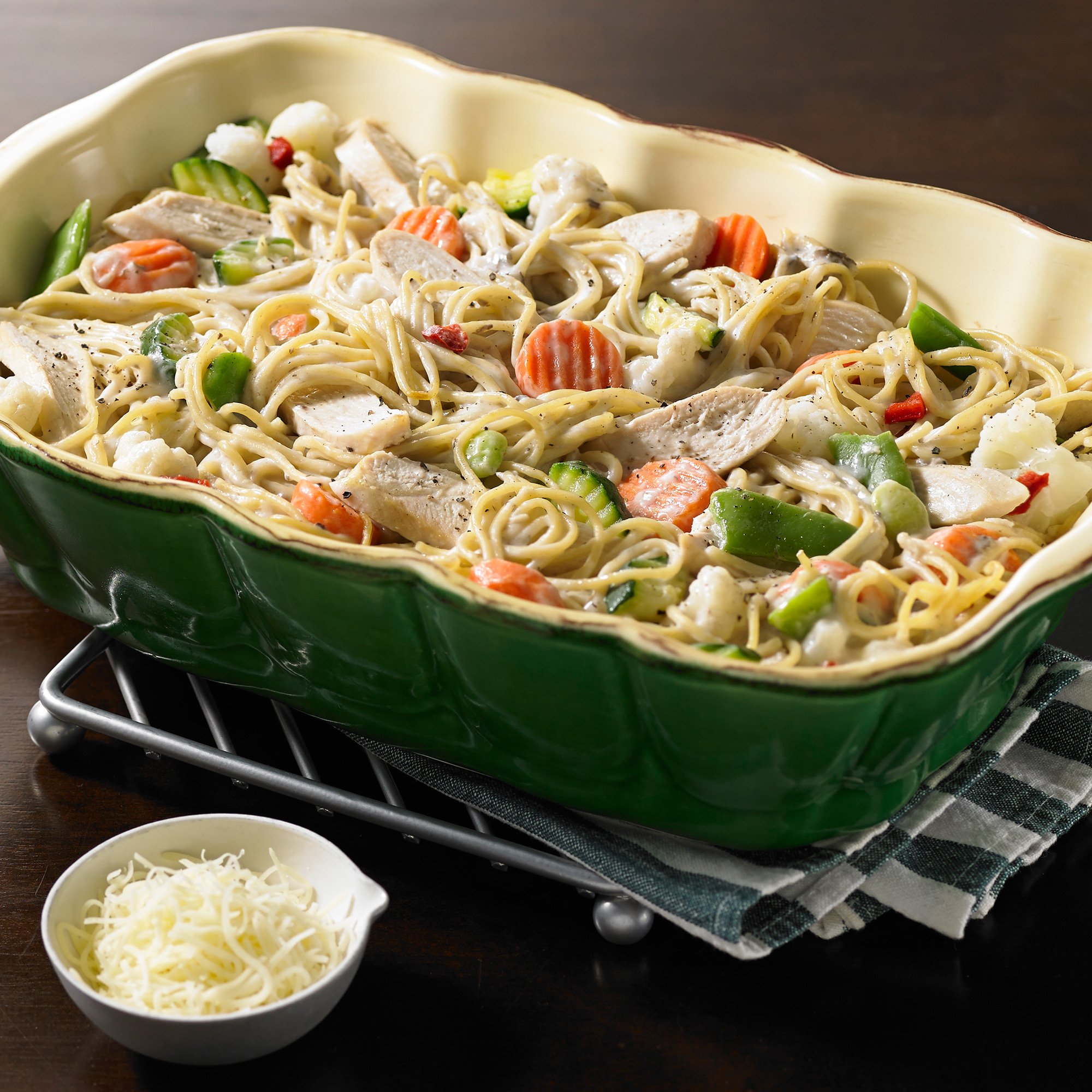 Chicken Mushroom Spaghetti Casserole Recipe From H E B