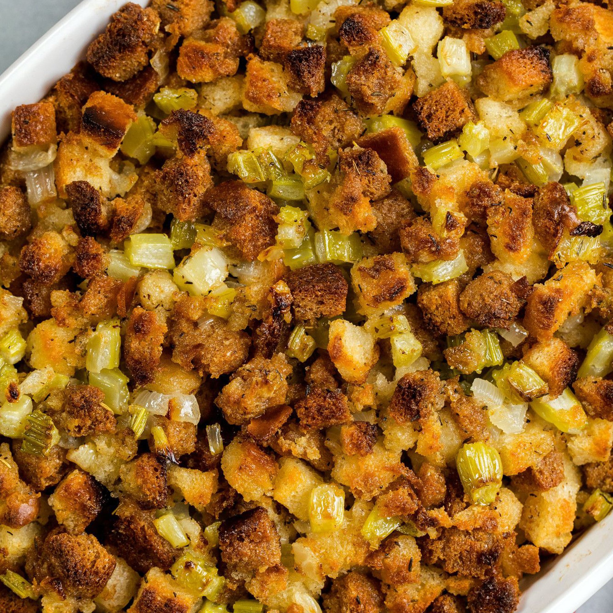 The BEST Stuffing Recipe - Crispy, Buttery Herb Stuffing - The Café Sucre  Farine