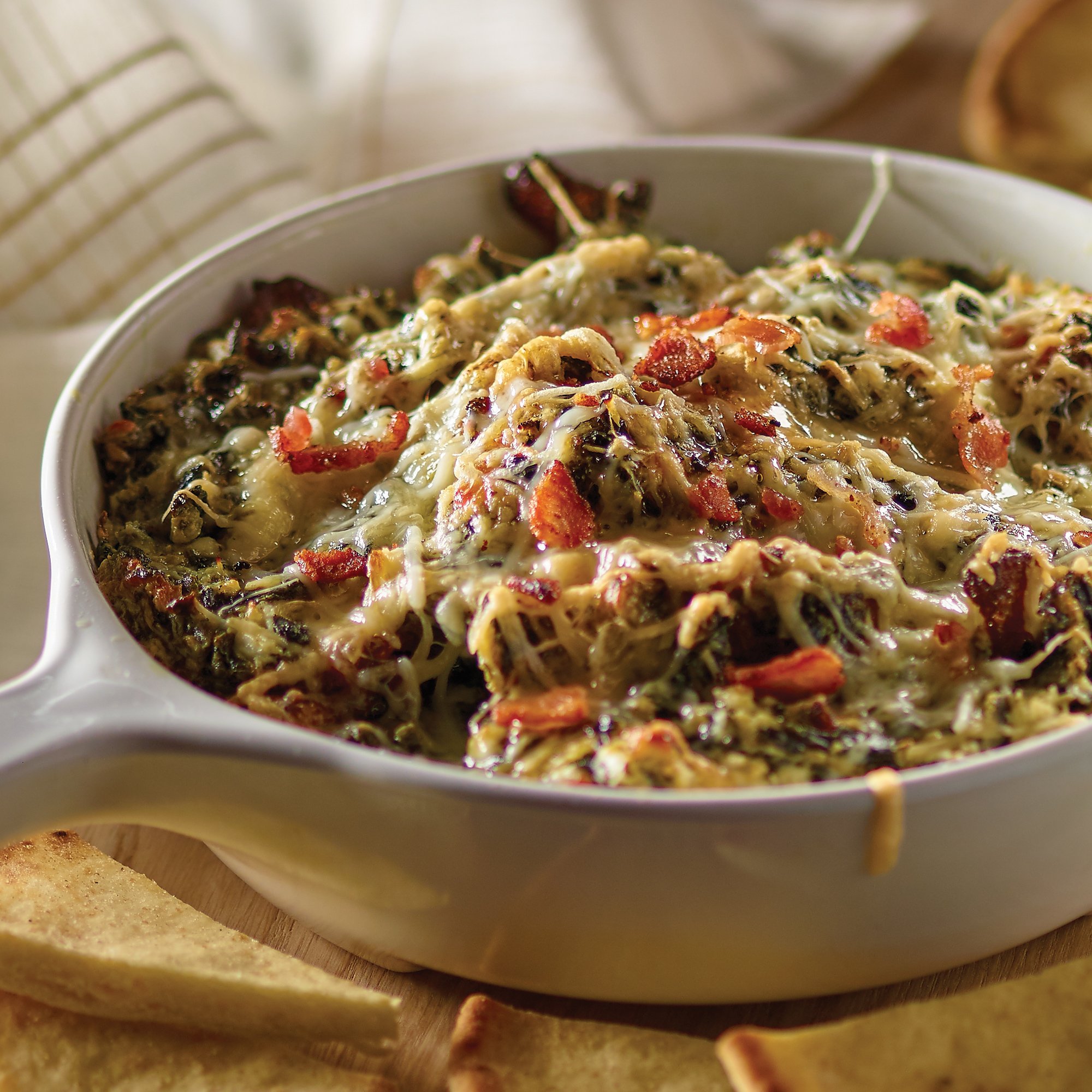 Creamy Jalapeño Bacon Spinach Dip Recipe from H-E-B