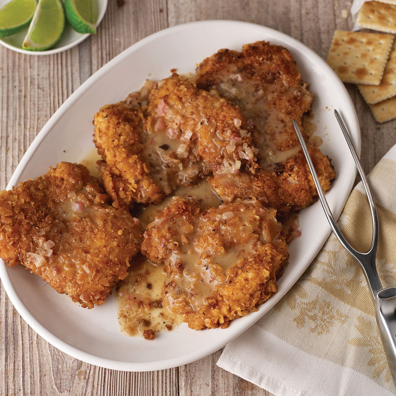 Crispy Honey Butter Chicken - Espresso and Lime