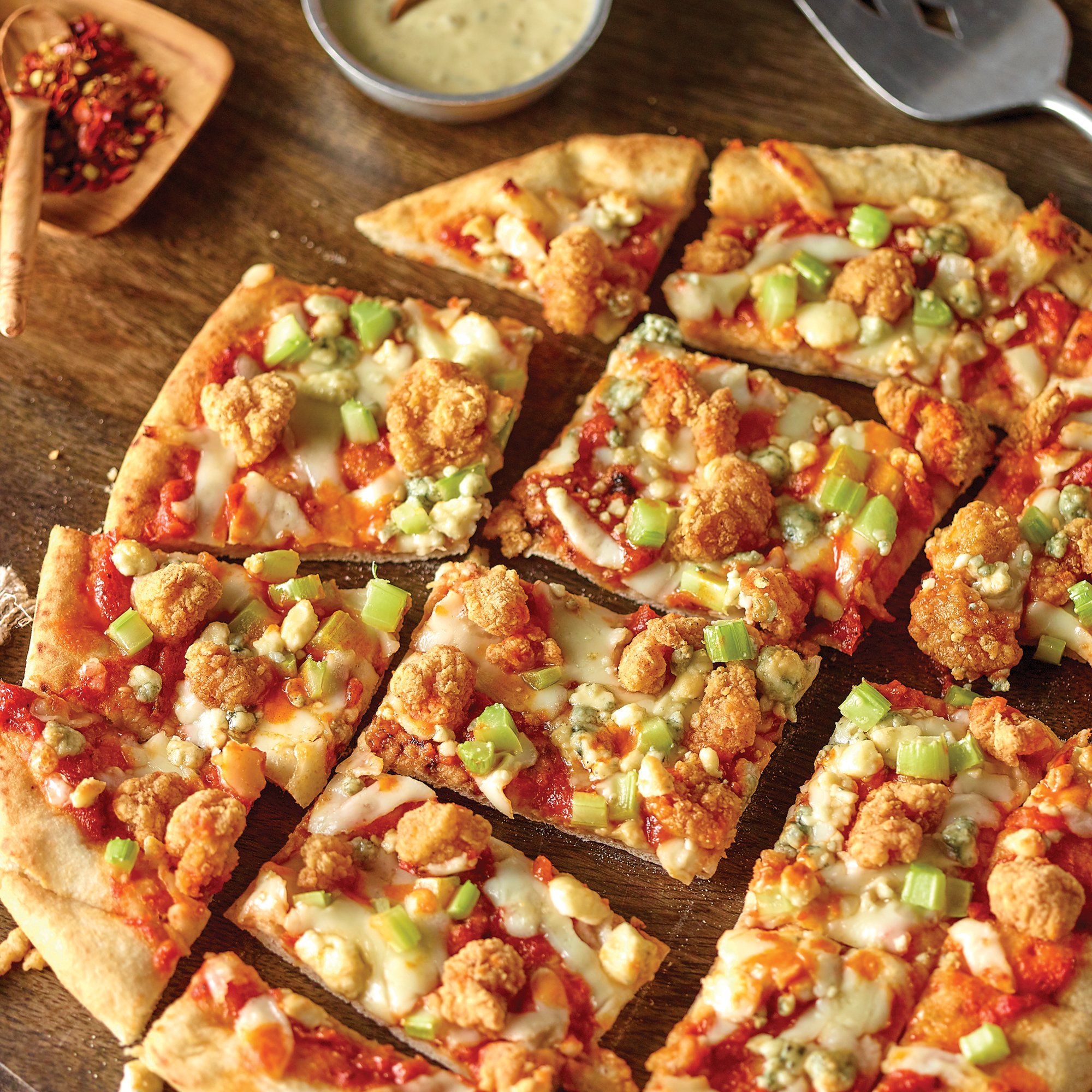 Gameday Buffalo Chicken Pizza Recipe from H-E-B