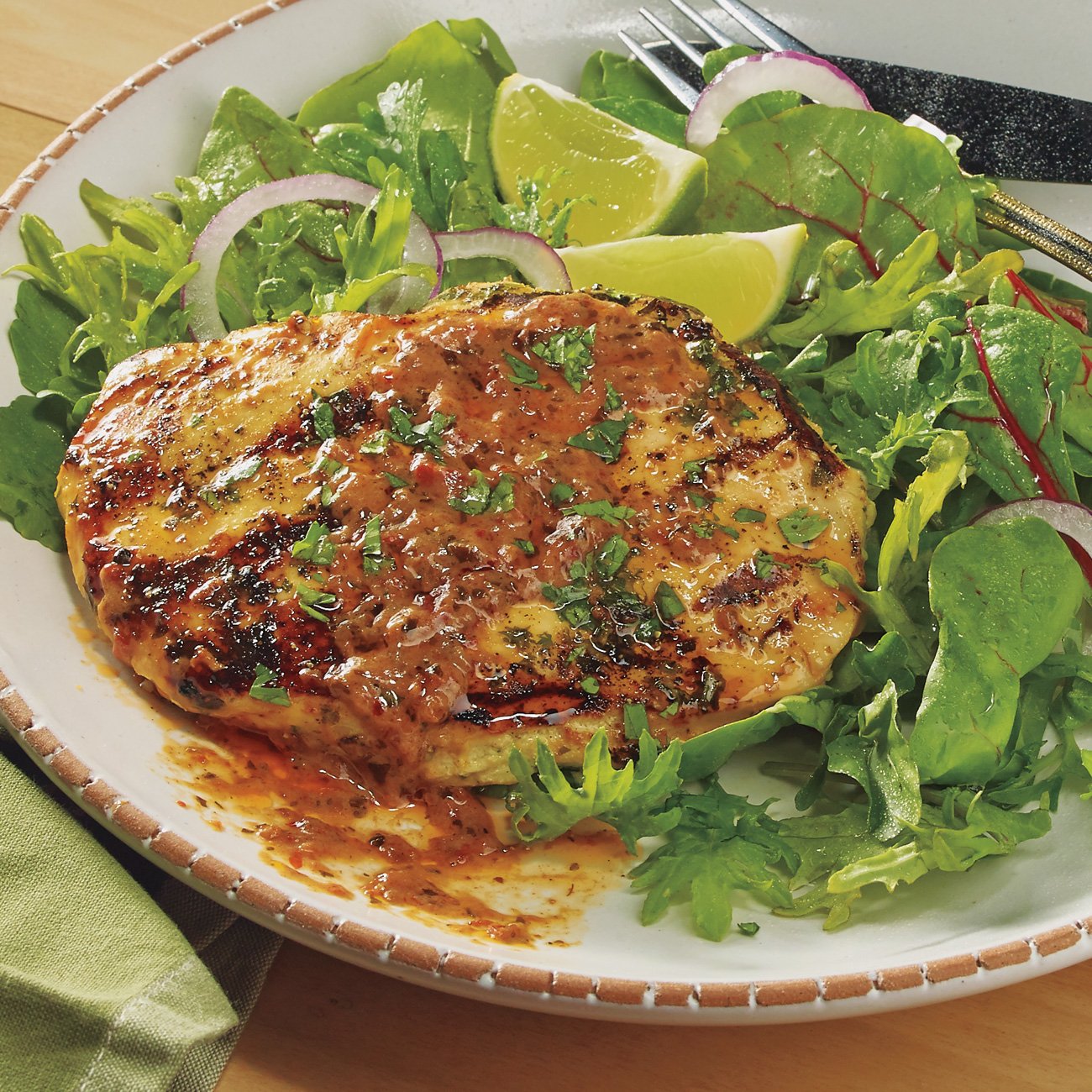 Grilled Chicken Paillard with Chili Lime Butter Recipe from H-E-B