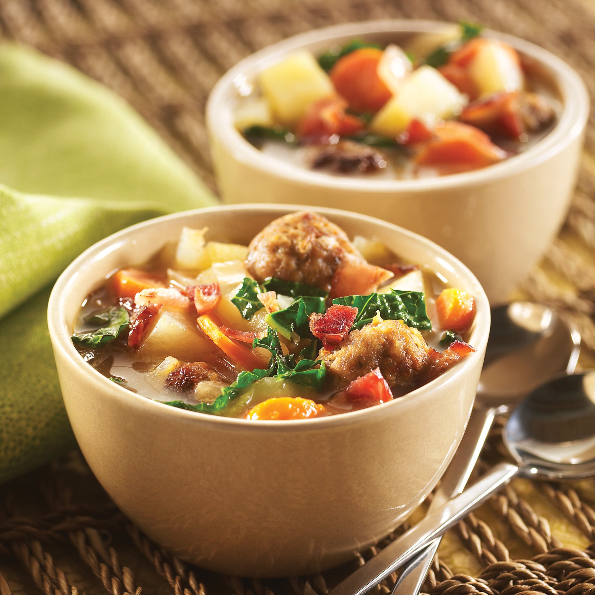 Meatball Kale Soup Recipe from H-E-B