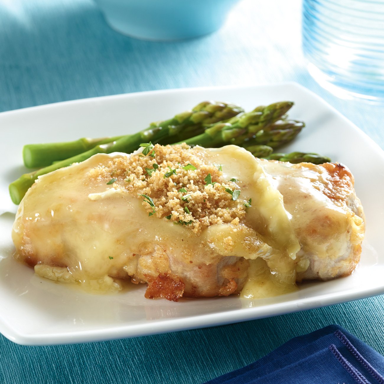 Mustard-Baked Pork Chops With Brie Recipe from H-E-B