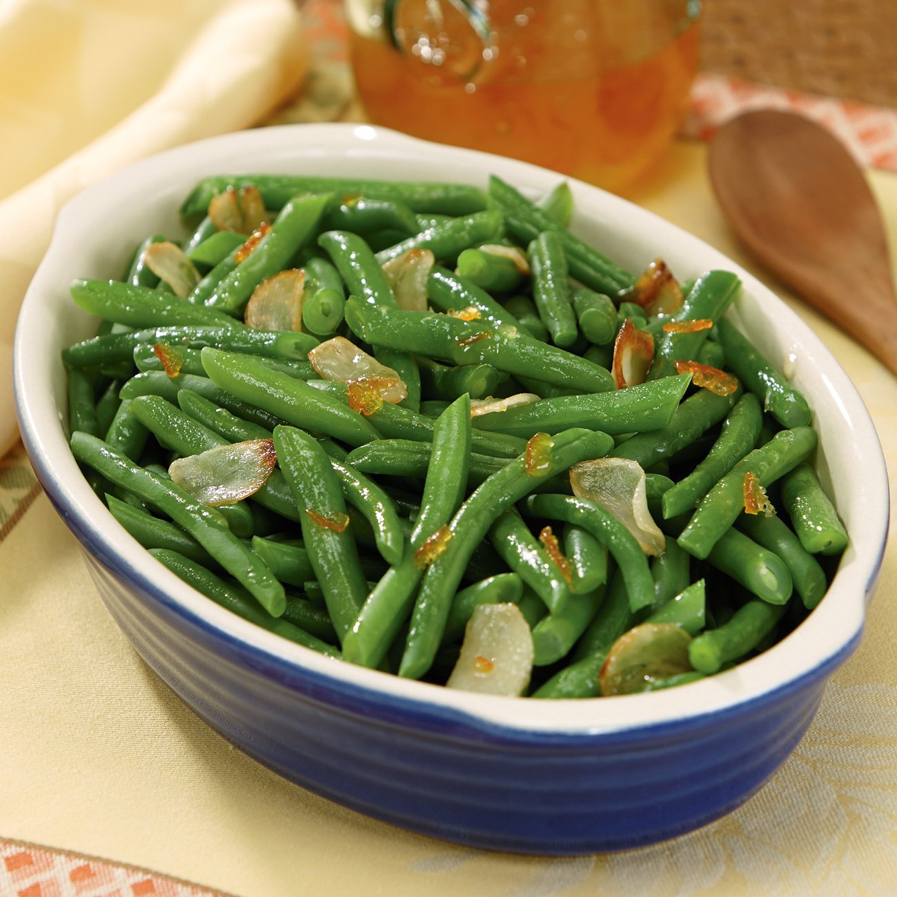 Orange Green Beans With Toasted Garlic Recipe from H-E-B