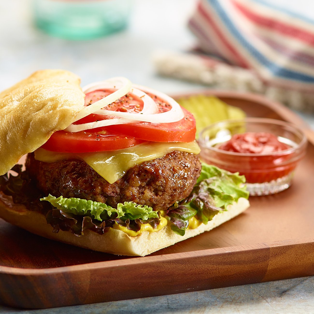 Organic All American Burger Recipe from H-E-B