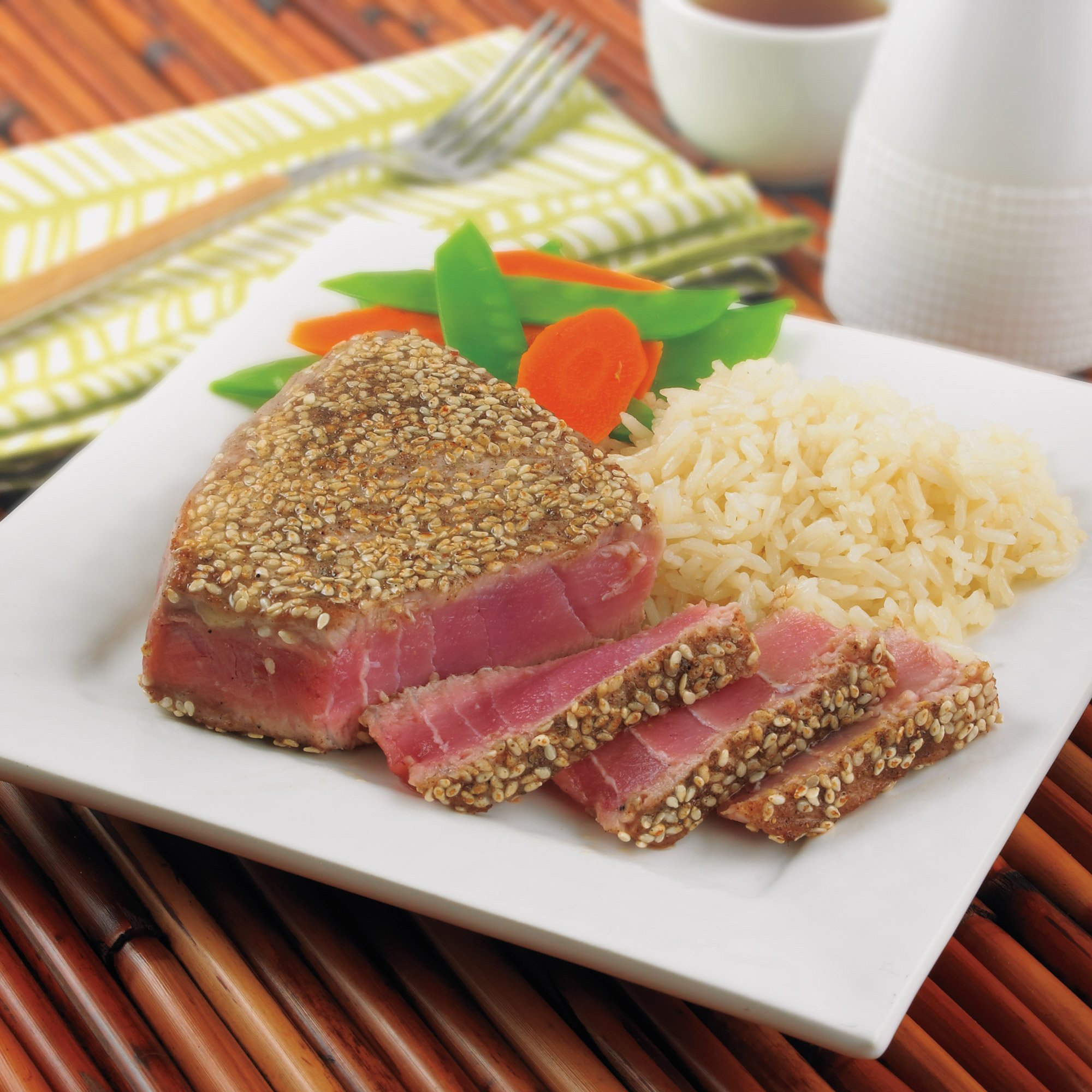 Pan Asian Crusted Tuna Steaks Recipe from H-E-B