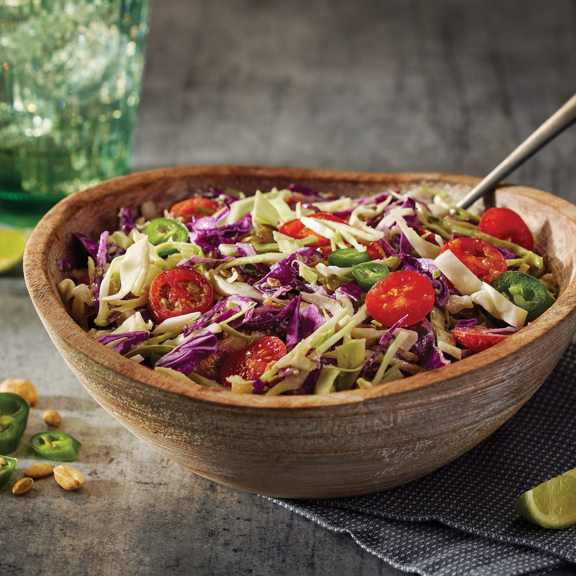 Salsa Macha Verde Slaw Recipe from H-E-B